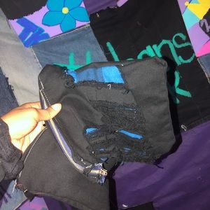 Black distressed Wallet